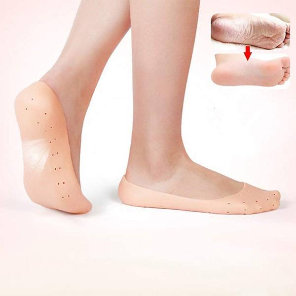Silicone Anti Crack Full Heel Sock