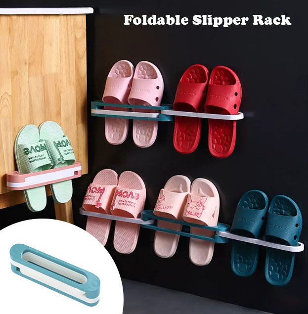 3 in1 Multi-Functional Foldable Slipper Rack