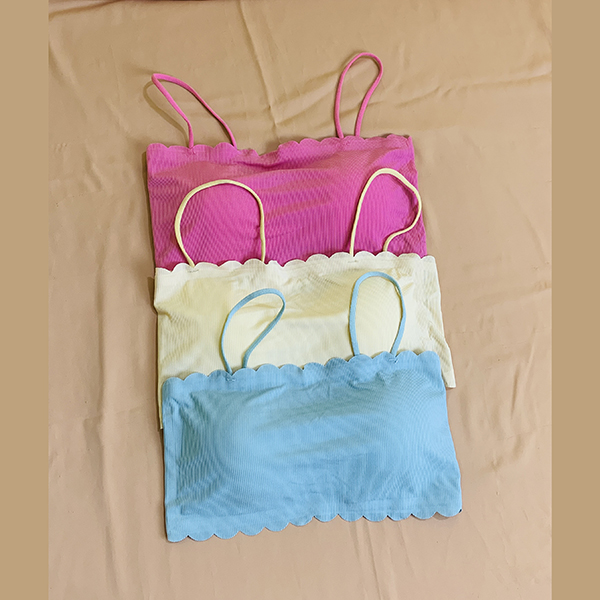 Solid Chest Wrap Ice Silk Bra