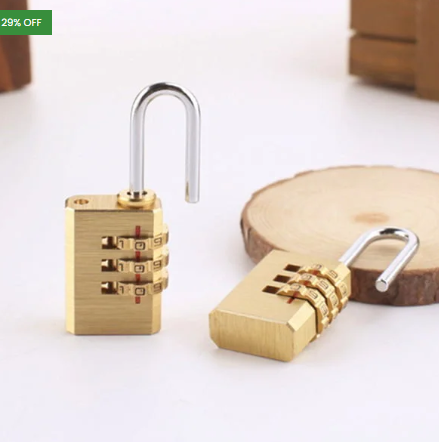 3-Digit Password Mini Metal Lock
