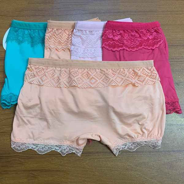 Lace Style Women Cotton Boxer (Set Of 2)