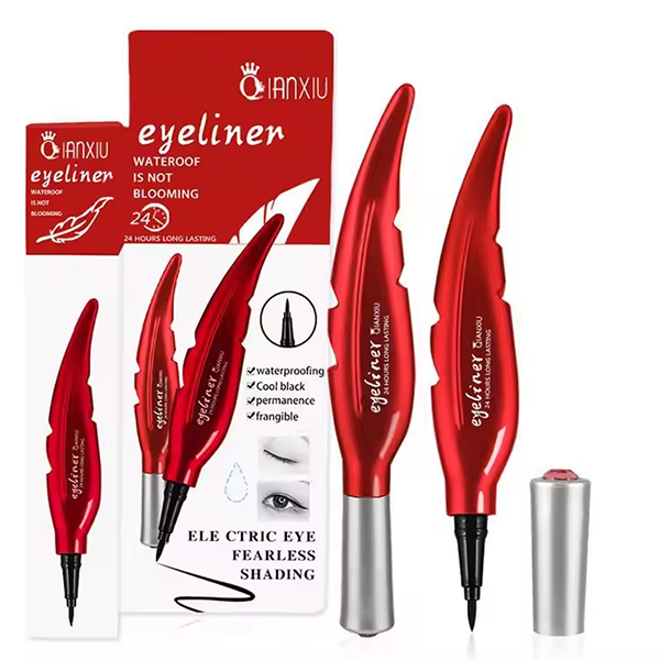 QIANXIU Feather Shape Eyeliner (Black)