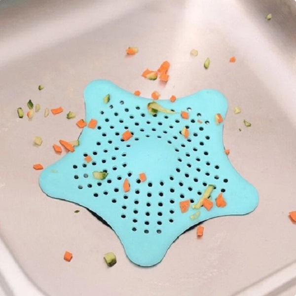 Star Shape Silicon Drain Strainer