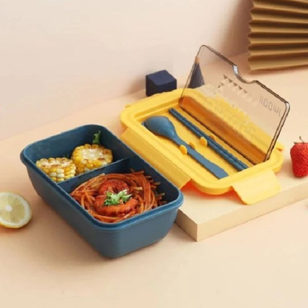 Lunch Box With Spoon &amp; Chopsticks