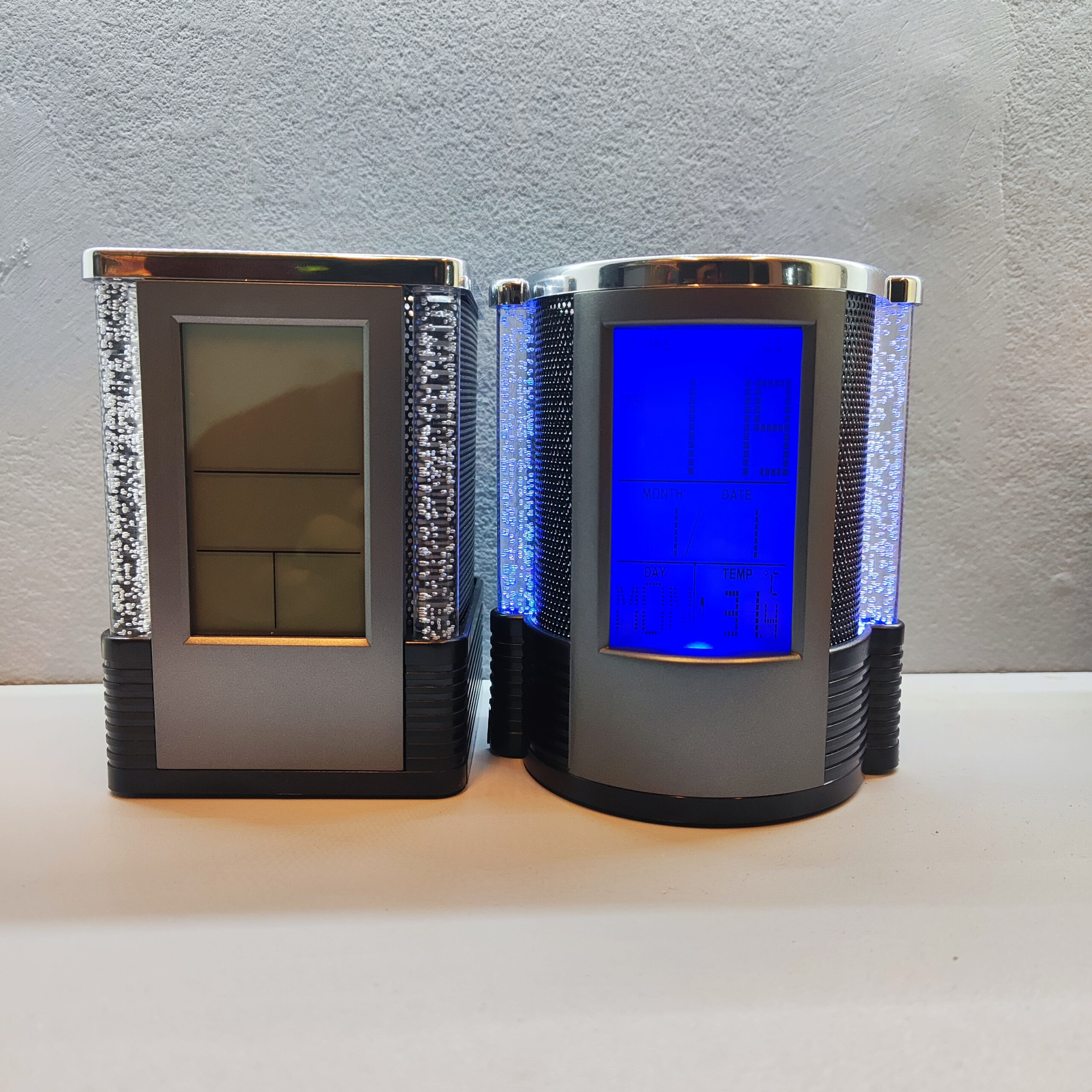 Led Digital Clock &amp; Pen Holder